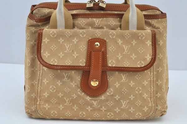Auth Louis Vuitton Monogram Mini Sac Marie Kate Hand Bag Beige M92505 LV 7867F