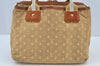 Auth Louis Vuitton Monogram Mini Sac Marie Kate Hand Bag Beige M92505 LV 7867F