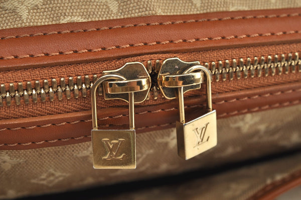 Auth Louis Vuitton Monogram Mini Sac Marie Kate Hand Bag Beige M92505 LV 7867F