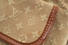 Auth Louis Vuitton Monogram Mini Sac Marie Kate Hand Bag Beige M92505 LV 7867F