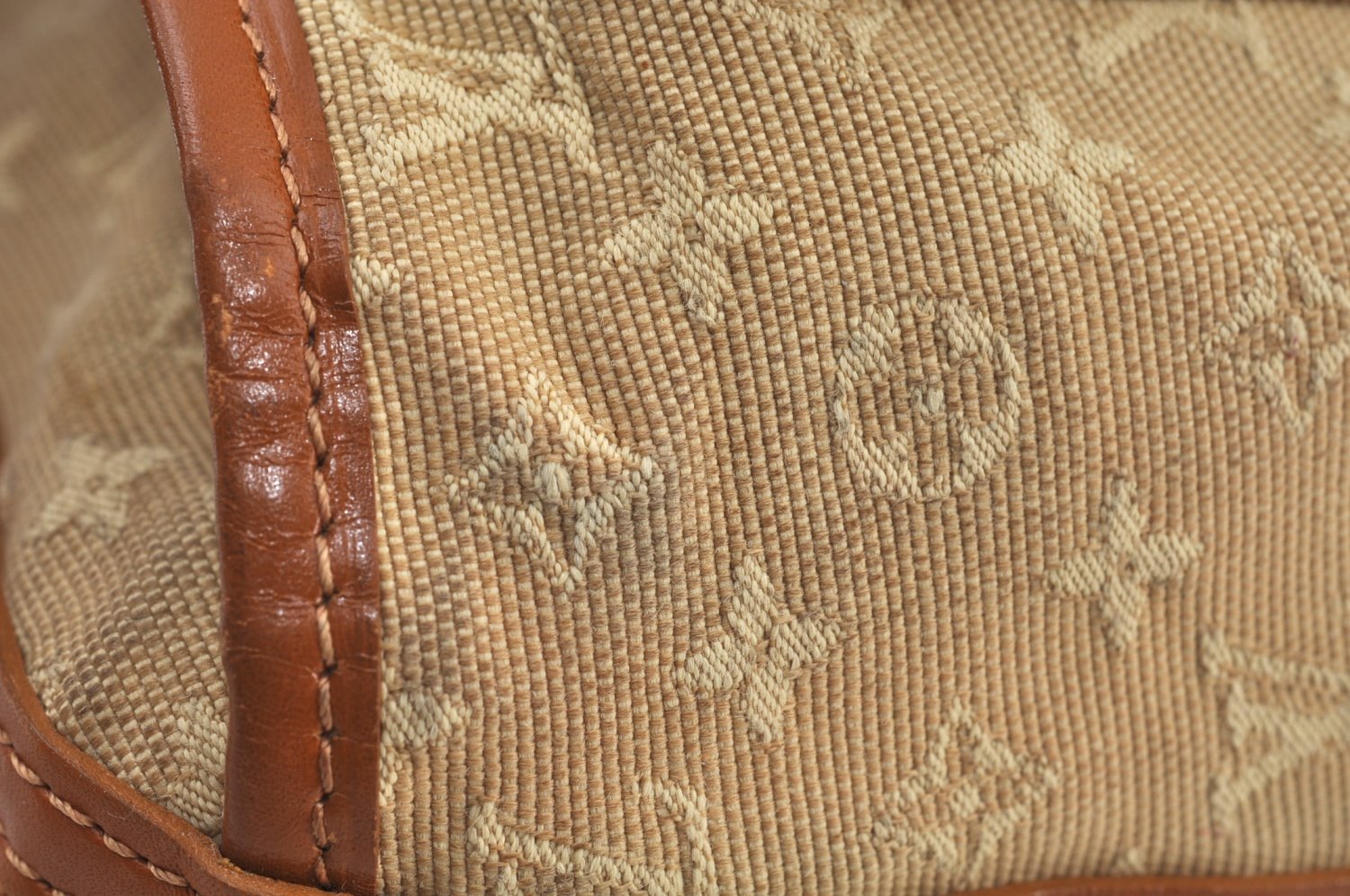 Auth Louis Vuitton Monogram Mini Sac Marie Kate Hand Bag Beige M92505 LV 7867F