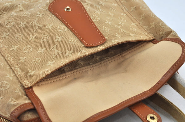 Auth Louis Vuitton Monogram Mini Sac Marie Kate Hand Bag Beige M92505 LV 7867F