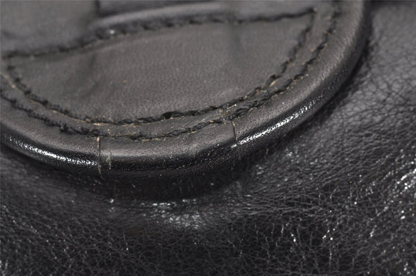 Authentic Chloe Kerala Vintage Tote Hand Bag Leather Black 7867I