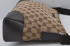 Authentic GUCCI Shoulder Cross Body Bag GG Canvas Leather 114273 Brown 7867J