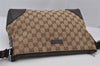 Authentic GUCCI Shoulder Cross Body Bag GG Canvas Leather 114273 Brown 7867J