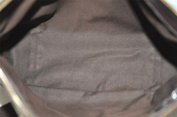 Authentic GUCCI Shoulder Cross Body Bag GG Canvas Leather 114273 Brown 7867J