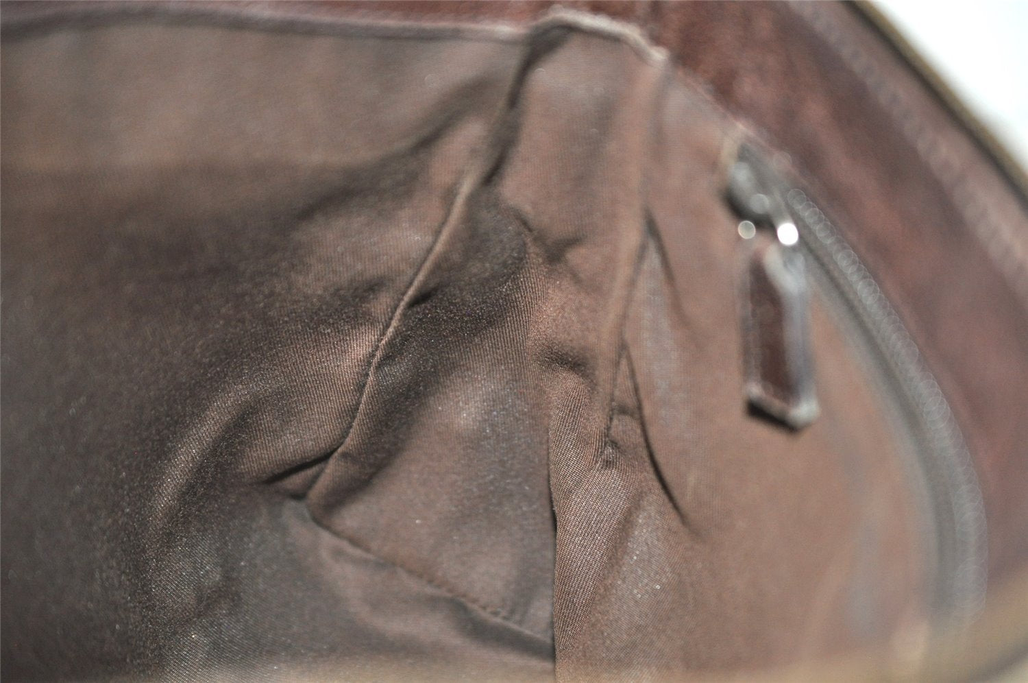 Authentic GUCCI Shoulder Cross Body Bag GG Canvas Leather 114273 Brown 7867J