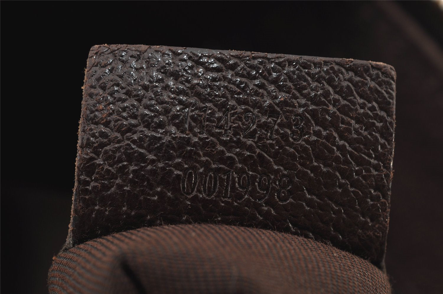 Authentic GUCCI Shoulder Cross Body Bag GG Canvas Leather 114273 Brown 7867J