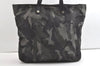 Authentic PRADA Tessuto Camoufl Nylon Leather Tote Bag VA0883 Gray 7868J