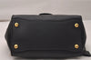 Authentic PRADA VIT DAINO Leather Nappa 2Way Hand Bag BT0962 Black 7869J