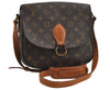 Authentic Louis Vuitton Monogram Saint Cloud GM M51242 Shoulder Cross Bag 7871I