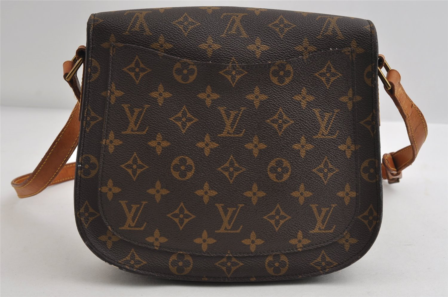 Authentic Louis Vuitton Monogram Saint Cloud GM M51242 Shoulder Cross Bag 7871I