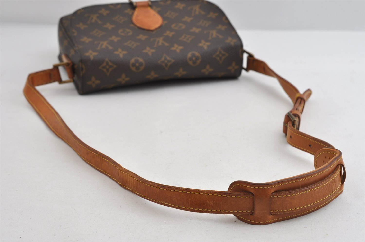 Authentic Louis Vuitton Monogram Saint Cloud GM M51242 Shoulder Cross Bag 7871I