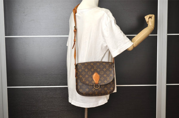 Authentic Louis Vuitton Monogram Saint Cloud GM M51242 Shoulder Cross Bag 7871I