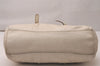 Authentic PRADA Leather Nappa 2Way Shoulder Hand Bag Purse BN1602 White 7873J