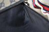Authentic GUCCI Sherry Line Waist Body Bag GG Canvas Leather 28566 Navy 7874I
