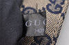 Authentic GUCCI Sherry Line Waist Body Bag GG Canvas Leather 28566 Navy 7874I