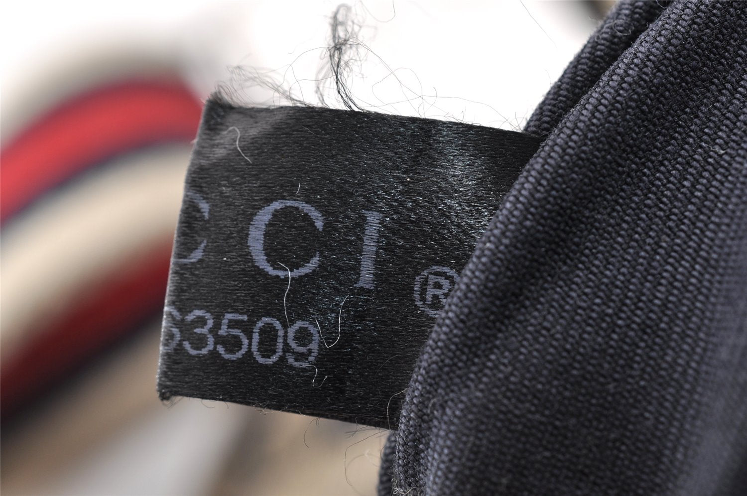 Authentic GUCCI Sherry Line Waist Body Bag GG Canvas Leather 28566 Navy 7874I