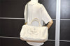 Authentic PRADA Vintage Canapa M Canvas 2Way Shoulder Hand Bag White 7875J