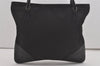 Authentic PRADA Vintage Nylon Tessuto Leather Tote Hand Bag Black 7877I