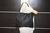 Authentic PRADA Vintage Nylon Tessuto Leather Tote Hand Bag Black 7877I