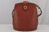 Authentic Louis Vuitton Epi Cluny Shoulder Bag Purse Brown M52253 LV 7877J