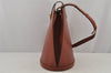Authentic Louis Vuitton Epi Cluny Shoulder Bag Purse Brown M52253 LV 7877J