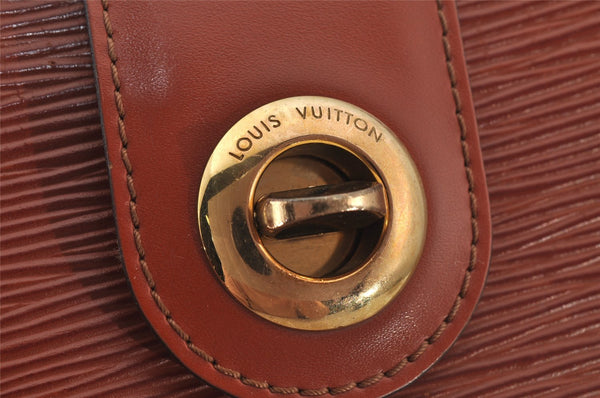 Authentic Louis Vuitton Epi Cluny Shoulder Bag Purse Brown M52253 LV 7877J