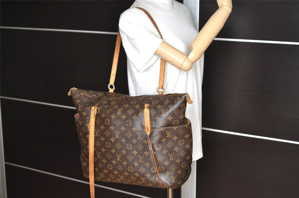 Authentic Louis Vuitton Monogram Totally GM Shoulder Tote Bag M56690 Junk 7879I