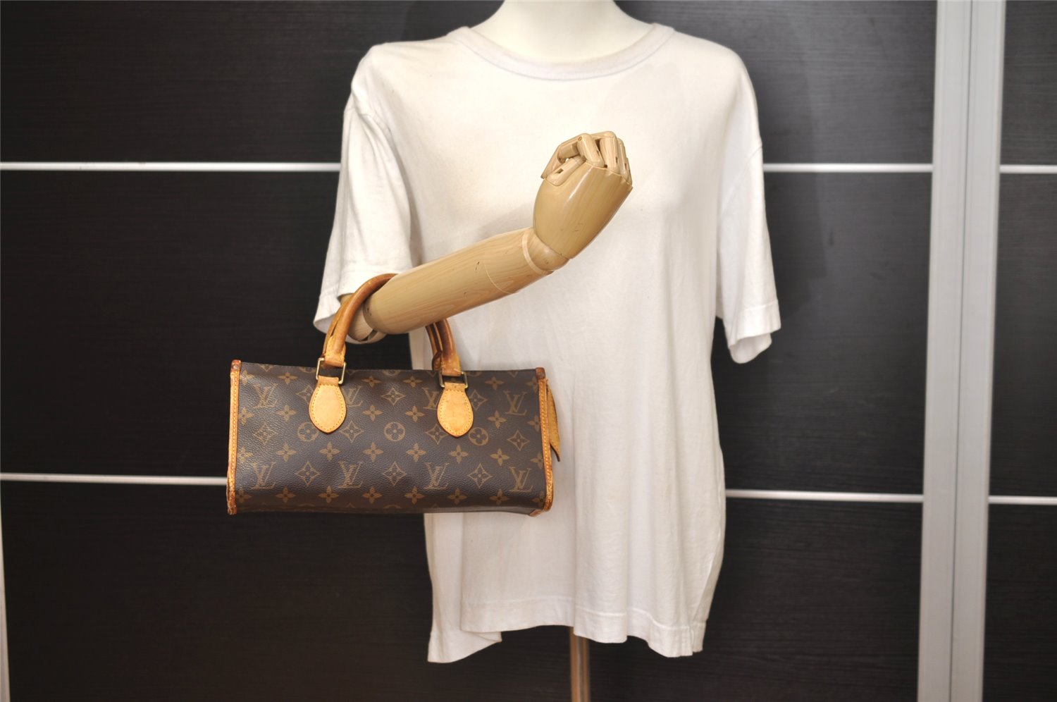 Authentic Louis Vuitton Monogram Popincourt Hand Bag M40009 LV 7880J