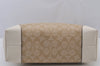 Authentic COACH Signature Shoulder Tote Bag PVC Leather F29208 Beige 7881J