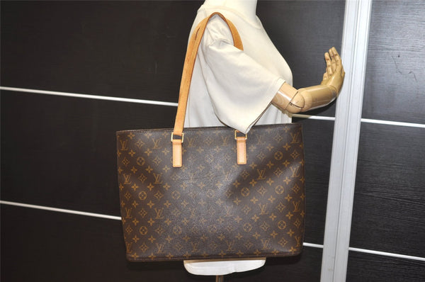 Authentic Louis Vuitton Monogram Luco Shoulder Tote Bag M51155 LV 7883J