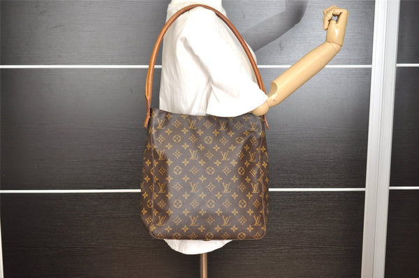 Authentic Louis Vuitton Monogram Looping GM Shoulder Bag M51145 LV 7885I