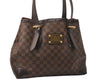 Authentic Louis Vuitton Damier Hampstead MM Shoulder Tote Bag N51204 LV 7885J