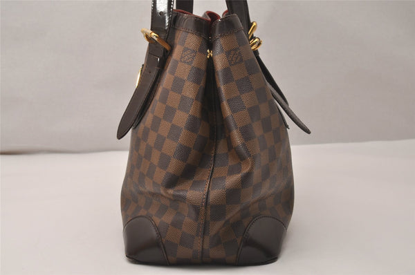 Authentic Louis Vuitton Damier Hampstead MM Shoulder Tote Bag N51204 LV 7885J