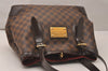 Authentic Louis Vuitton Damier Hampstead MM Shoulder Tote Bag N51204 LV 7885J