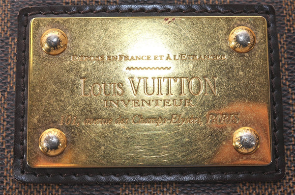 Authentic Louis Vuitton Damier Hampstead MM Shoulder Tote Bag N51204 LV 7885J