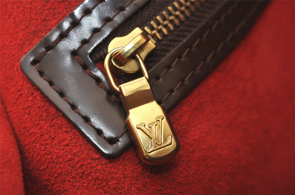 Authentic Louis Vuitton Damier Hampstead MM Shoulder Tote Bag N51204 LV 7885J