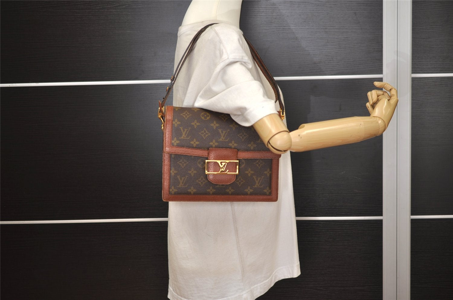 Auth Louis Vuitton Monogram Sac Dauphine 2Way Shoulder Hand Bag Old Model 7886J