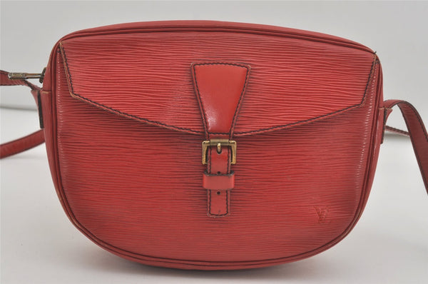 Authentic Louis Vuitton Epi Jeune Fille Shoulder Cross Bag Red M52157 LV 7888I