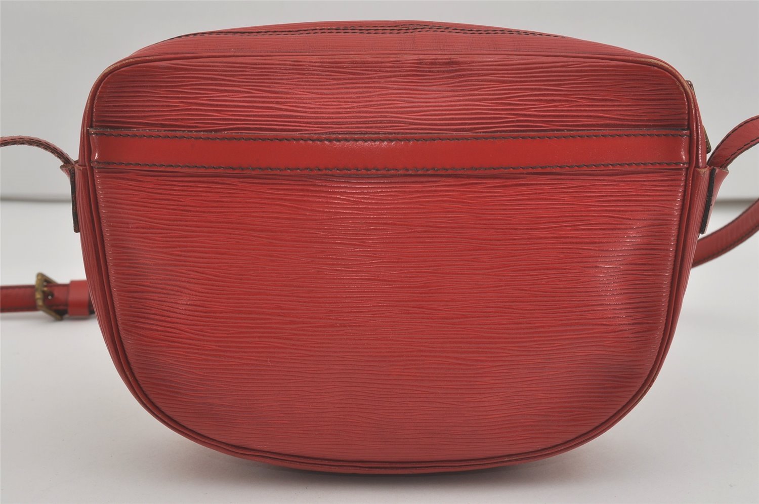 Authentic Louis Vuitton Epi Jeune Fille Shoulder Cross Bag Red M52157 LV 7888I