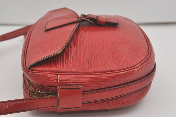 Authentic Louis Vuitton Epi Jeune Fille Shoulder Cross Bag Red M52157 LV 7888I
