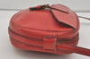 Authentic Louis Vuitton Epi Jeune Fille Shoulder Cross Bag Red M52157 LV 7888I