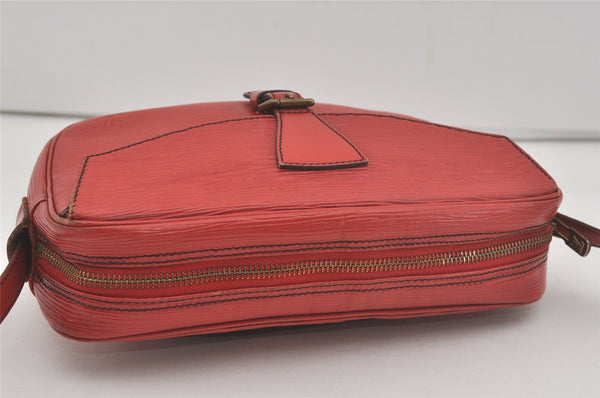 Authentic Louis Vuitton Epi Jeune Fille Shoulder Cross Bag Red M52157 LV 7888I
