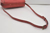 Authentic Louis Vuitton Epi Jeune Fille Shoulder Cross Bag Red M52157 LV 7888I