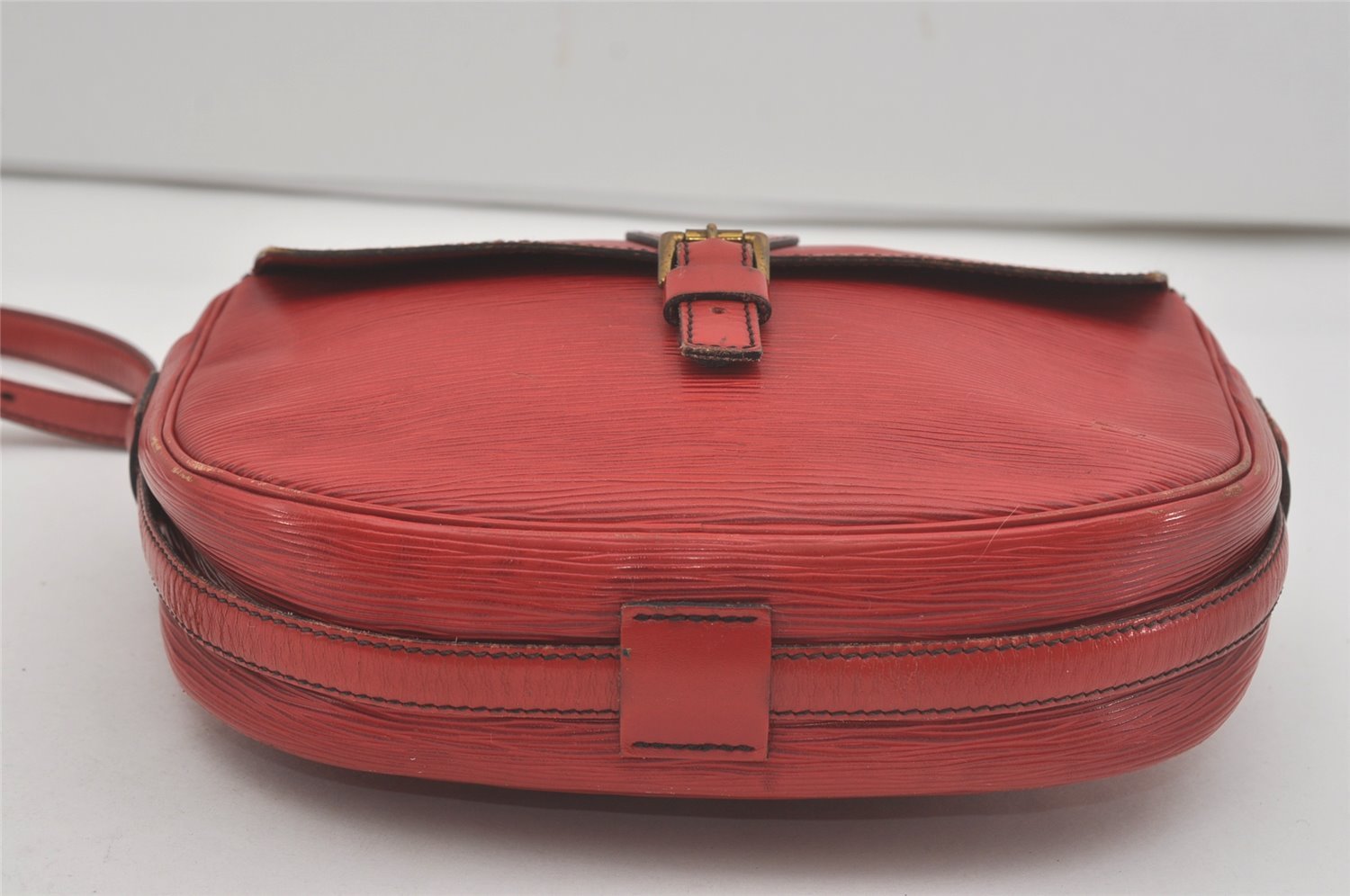 Authentic Louis Vuitton Epi Jeune Fille Shoulder Cross Bag Red M52157 LV 7888I