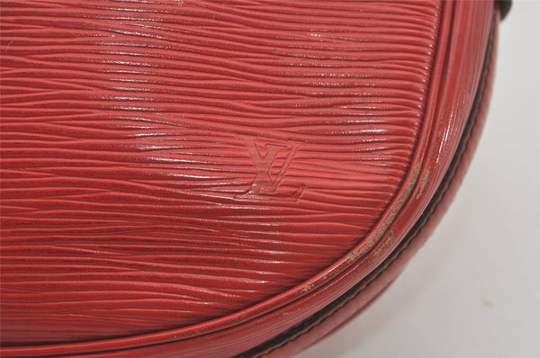 Authentic Louis Vuitton Epi Jeune Fille Shoulder Cross Bag Red M52157 LV 7888I