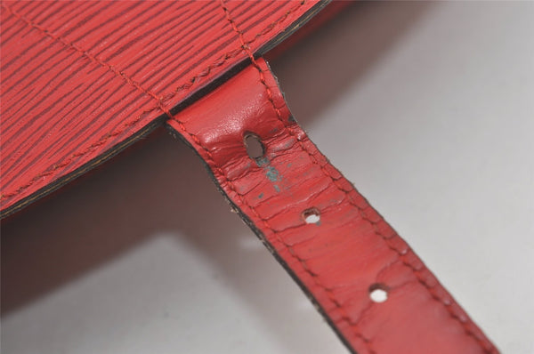 Authentic Louis Vuitton Epi Jeune Fille Shoulder Cross Bag Red M52157 LV 7888I