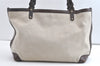 Authentic GUCCI Craft Shoulder Tote Bag Canvas Leather 247209 Beige 7889J