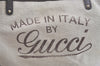 Authentic GUCCI Craft Shoulder Tote Bag Canvas Leather 247209 Beige 7889J